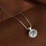 Pandora Style Naszyjnik z 1 karatowym Moissanite - MSN013