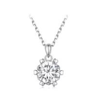 Pandora Style Necklace z luksusowym Moissanite - MSN006-A