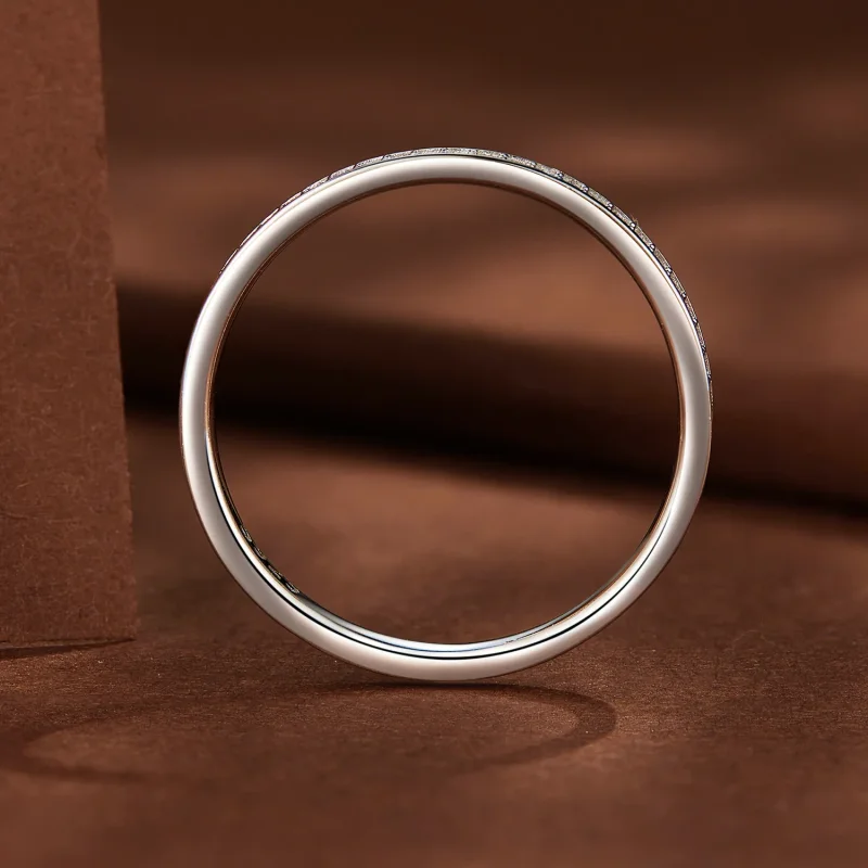 (zdjęcie do) Pandora Style Pave Moissanite Ring - MSR030 - Wyświetl 4