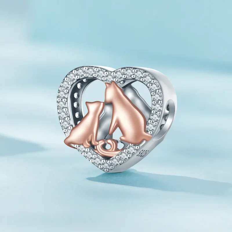 (zdjęcie do) Pandora Style Pocałuj Kotka Charm - SCC2517 - Wyświetl 2