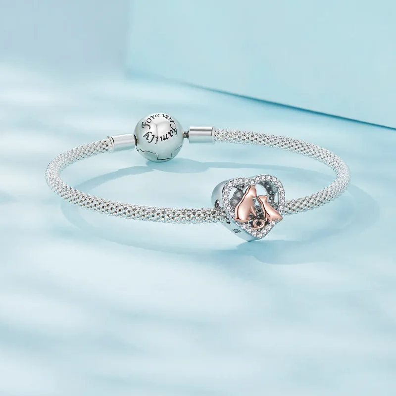 (zdjęcie do) Pandora Style Pocałuj Kotka Charm - SCC2517 - Wyświetl 5