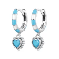 Pandora Style Serca W kształcie kolczyki na zawieszkach - SCE1594