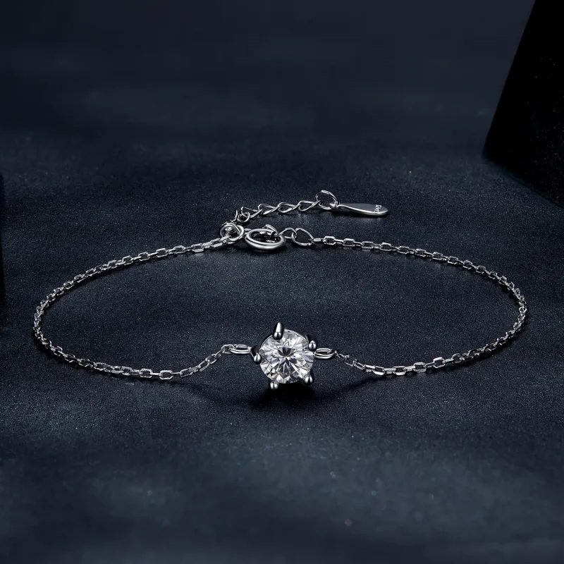 (zdjęcie do) Pandora Style Sparkle Moissanite Bransoletka - MSB001 - Wyświetl 2