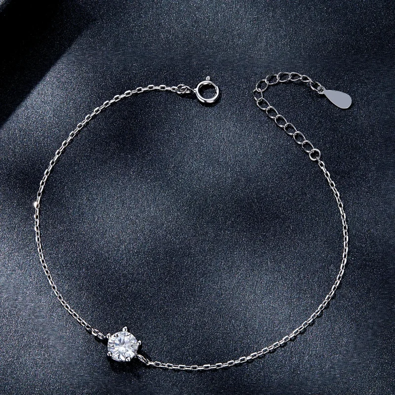 (zdjęcie do) Pandora Style Sparkle Moissanite Bransoletka - MSB001 - Wyświetl 3