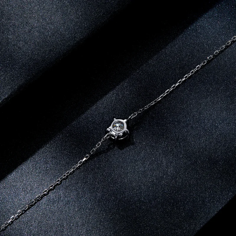 (zdjęcie do) Pandora Style Sparkle Moissanite Bransoletka - MSB001 - Wyświetl 4