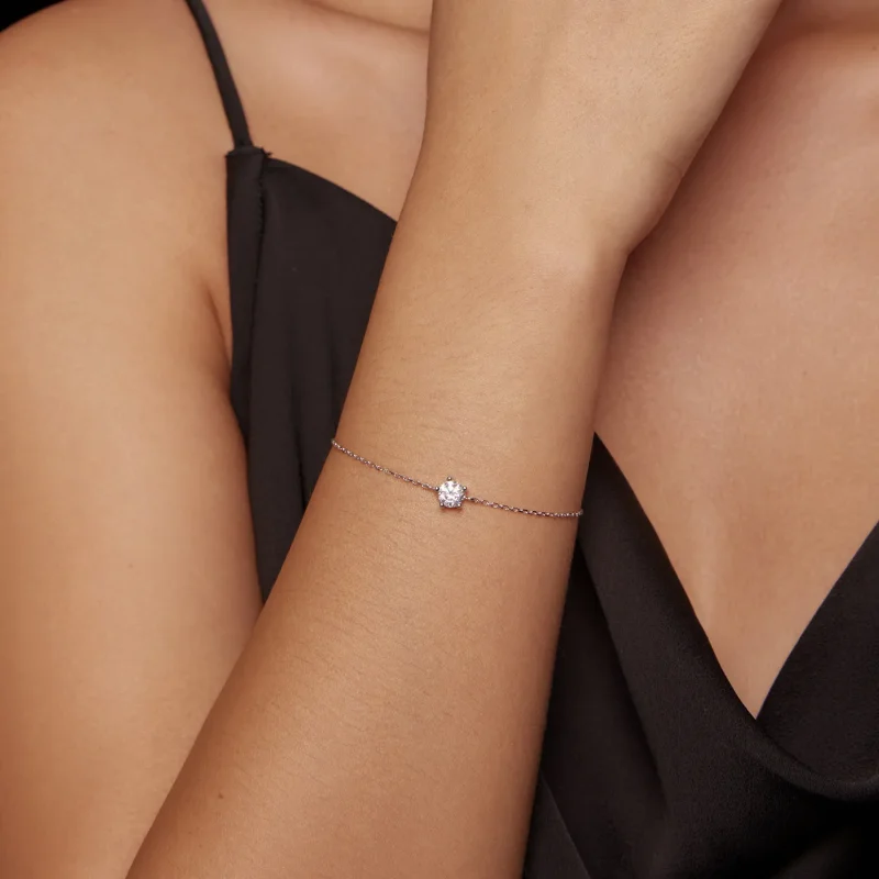 (zdjęcie do) Pandora Style Sparkle Moissanite Bransoletka - MSB001 - Wyświetl 5