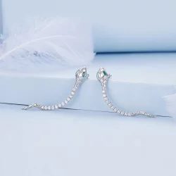 Pandora Style Spirit Snake Kolczyki sztuczne - BSE851
