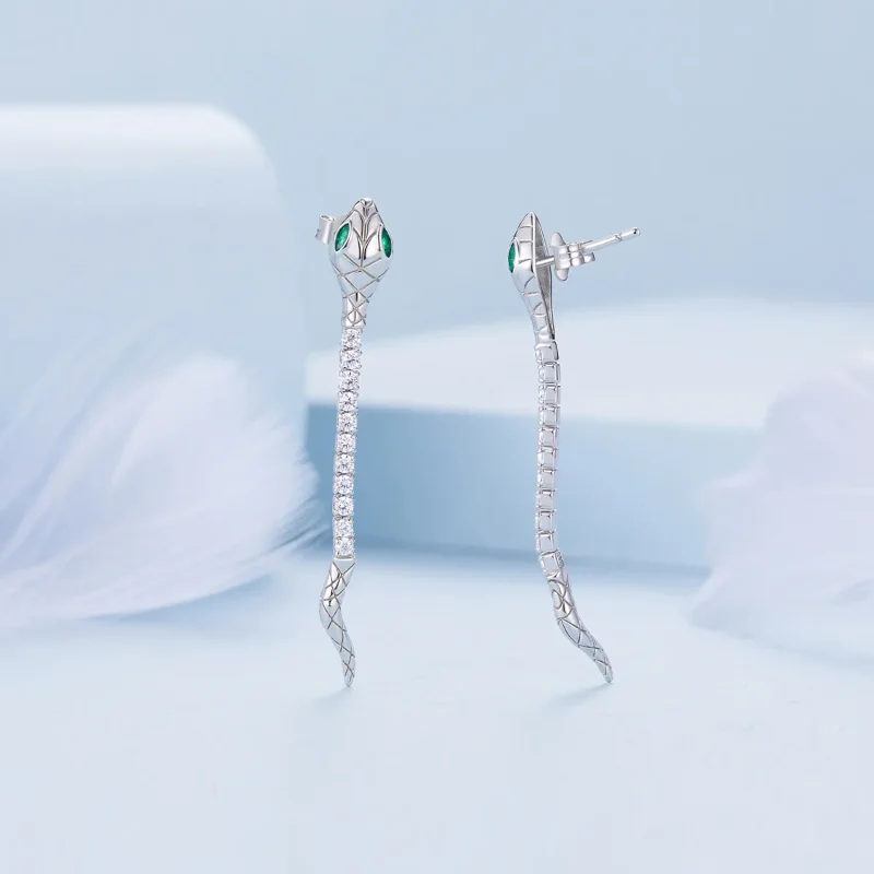 (zdjęcie do) Pandora Style Spirit Snake Kolczyki sztuczne - BSE851 - Wyświetl 3