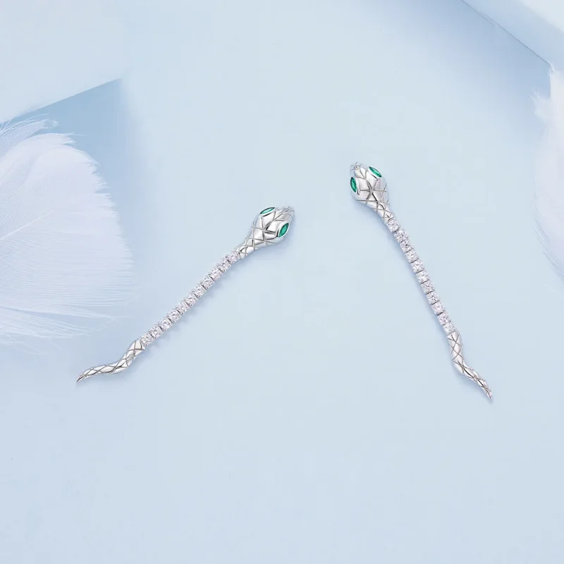 (zdjęcie do) Pandora Style Spirit Snake Kolczyki sztuczne - BSE851 - Wyświetl 4