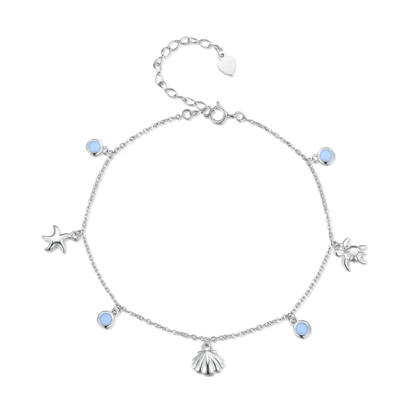 (zdjęcie do) Pandora Style Summer Ocean bransoletka na kostkę - BST006