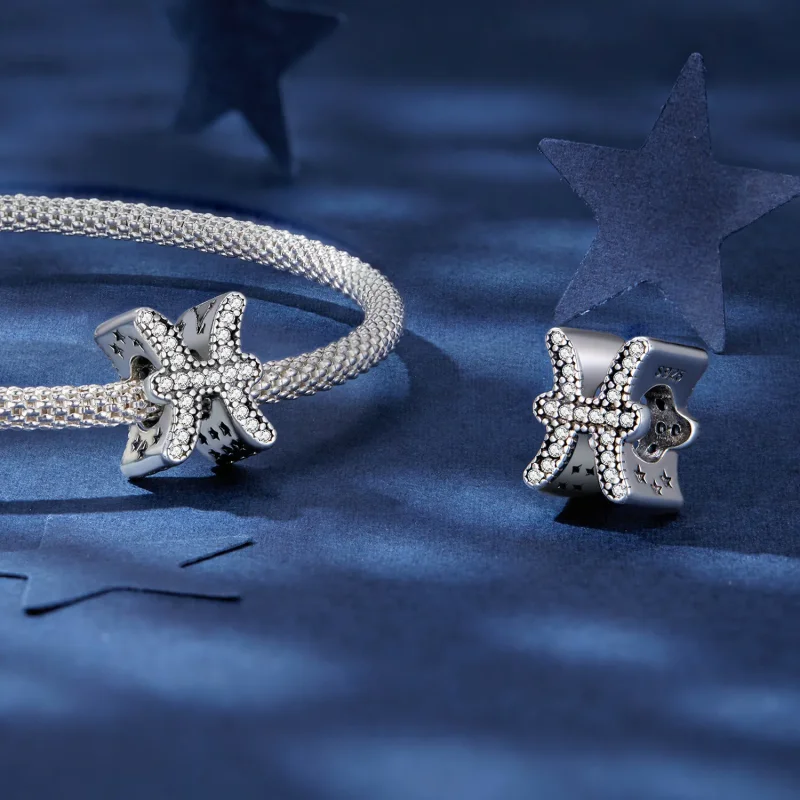 (zdjęcie do) Pandora Style Szczęśliwy Zodiakalny Charm Ryby - SCC2516-11 - Wyświetl 4