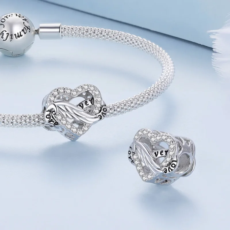 (zdjęcie do) Pandora Style Wieczne Serce Charm - BSC853 - Wyświetl 4