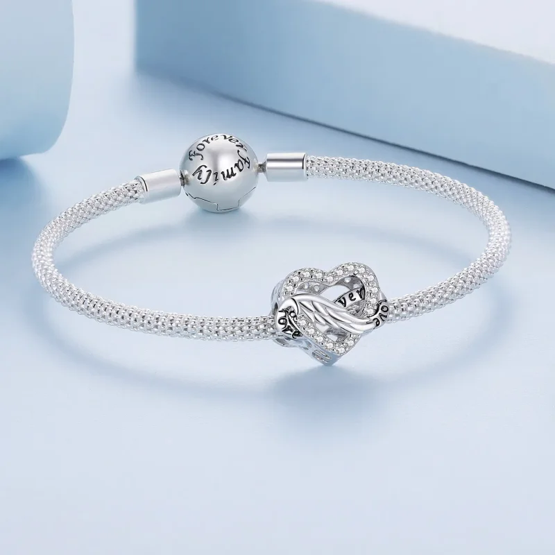 (zdjęcie do) Pandora Style Wieczne Serce Charm - BSC853 - Wyświetl 5
