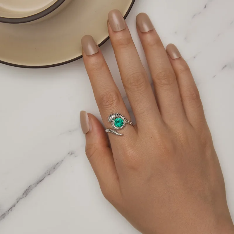 (zdjęcie do) Pandora Style Wężowy Otwarty Pierścionek - BSR441 - Wyświetl 5