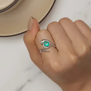 Pandora Style Wężowy Otwarty Pierścionek - BSR441
