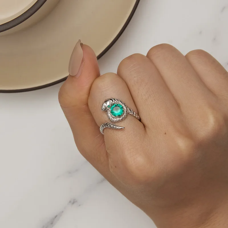 (zdjęcie do) Pandora Style Wężowy Otwarty Pierścionek - BSR441 - Wyświetl 6