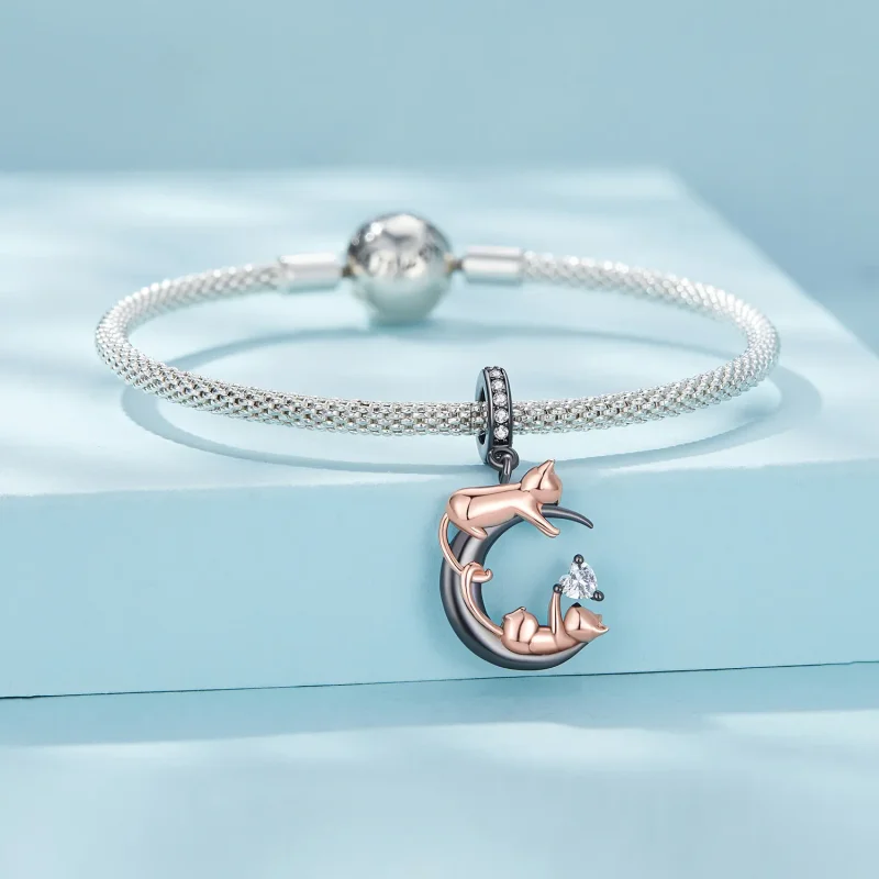 (zdjęcie do) Pandora Style Zawieszka z kotami - SCC2518 - Wyświetl 3