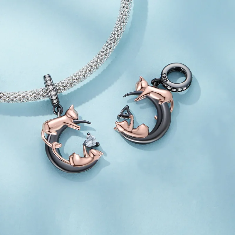 (zdjęcie do) Pandora Style Zawieszka z kotami - SCC2518 - Wyświetl 4
