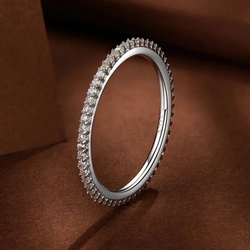 (zdjęcie do) Pierścień Moissanite w stylu Pandora - MSR027 - Wyświetl 2