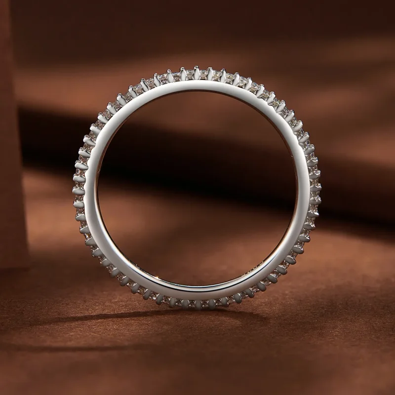(zdjęcie do) Pierścień Moissanite w stylu Pandora - MSR027 - Wyświetl 4