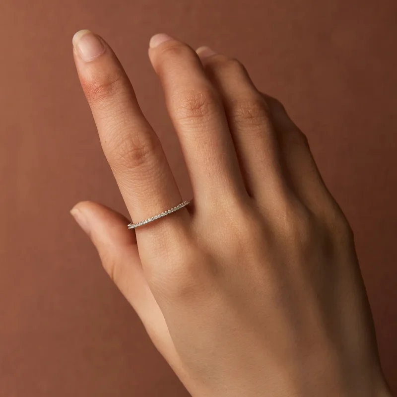 (zdjęcie do) Pierścień Moissanite w stylu Pandora - MSR027 - Wyświetl 6