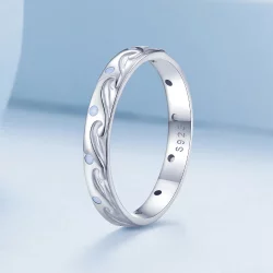Pierścionek w stylu Pandora Waves - BSR443