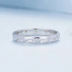 Pierścionek w stylu Pandora Waves - BSR443
