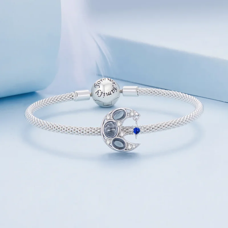 (zdjęcie do) Przepiękny charms w stylu Pandora z Księżycem - BSC872 - Wyświetl 5
