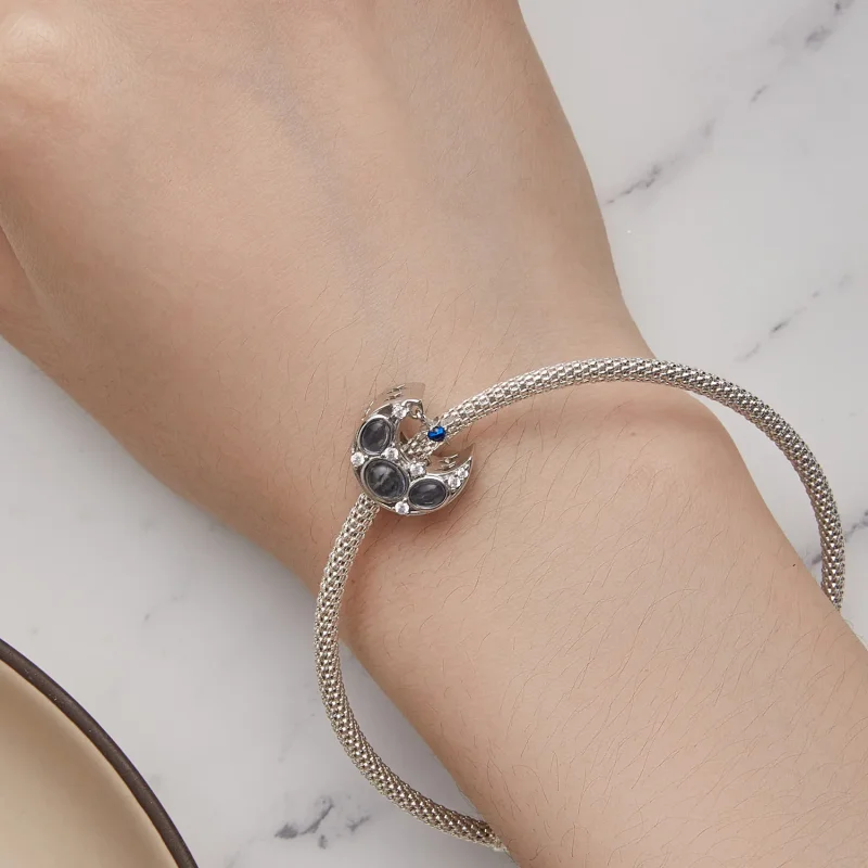 (zdjęcie do) Przepiękny charms w stylu Pandora z Księżycem - BSC872 - Wyświetl 7