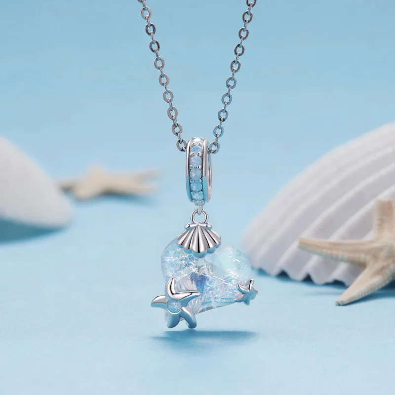 (zdjęcie do) Styl Pandora Charm w kształcie zawieszki z podwodnym światem - BSC869 - Wyświetl 2