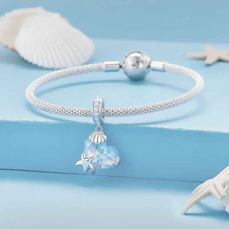 (zdjęcie do) Styl Pandora Charm w kształcie zawieszki z podwodnym światem - BSC869 - Wyświetl 3