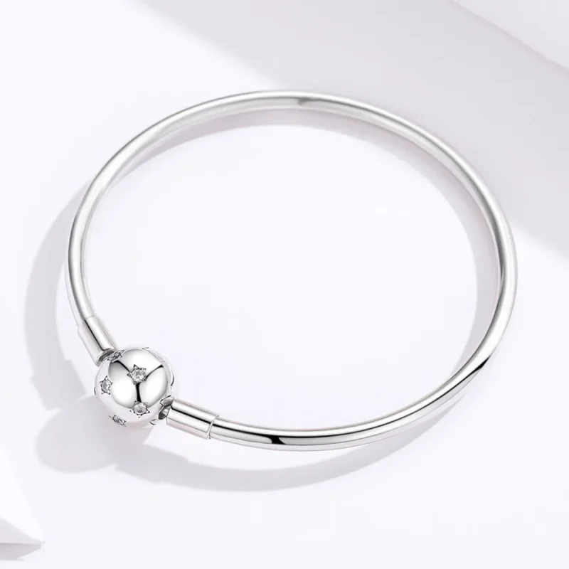 (zdjęcie do) Bransoletka Bangle Typu Pandora Ciche serce - SCB144 - Wyświetl 3