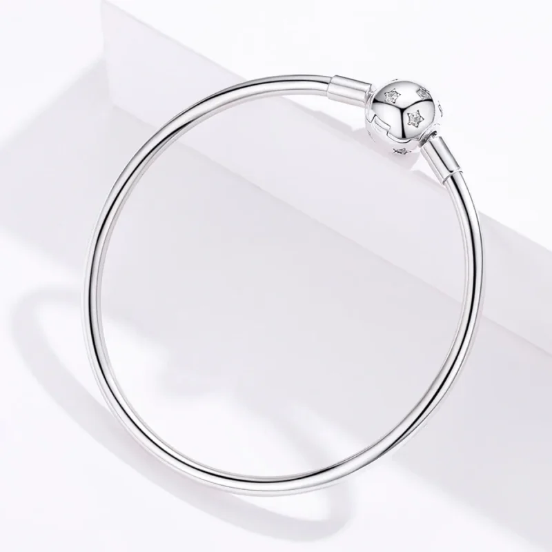 (zdjęcie do) Bransoletka Bangle Typu Pandora Ciche serce - SCB144 - Wyświetl 4