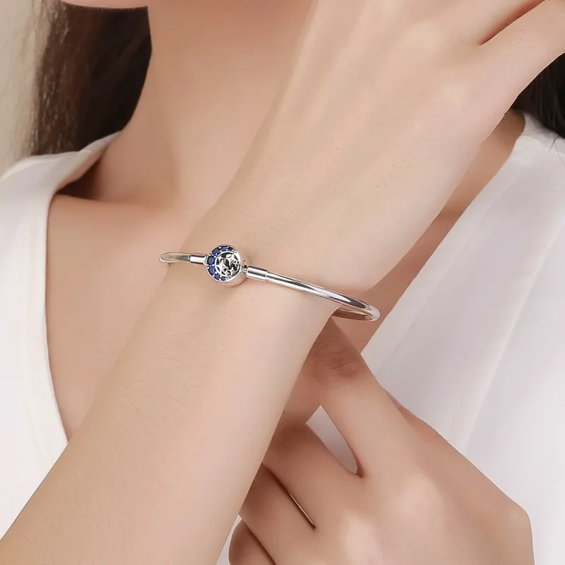 (zdjęcie do) Bransoletka Bangle Typu Pandora Gwiaździste niebo - SCB080 - Wyświetl 2
