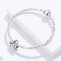 Bransoletka Bangle Typu Pandora Litera A - SCB829