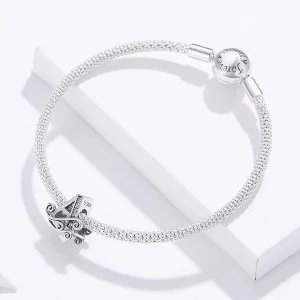 Bransoletka Bangle Typu Pandora Litera A - SCB829
