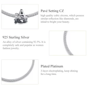 Bransoletka Bangle Typu Pandora Litera A - SCB829