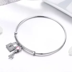 Bransoletka Bangle Typu Pandora Miłość Blokada - SCB127