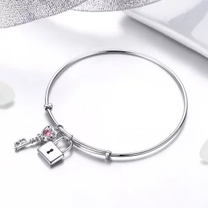 Bransoletka Bangle Typu Pandora Miłość Blokada - SCB127