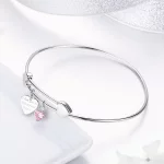 Bransoletka Bangle Typu Pandora Obietnica miłości - SCB124
