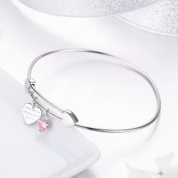 Bransoletka Bangle Typu Pandora Obietnica miłości - SCB124