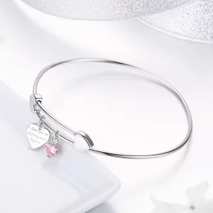 Bransoletka Bangle Typu Pandora Obietnica miłości - SCB124