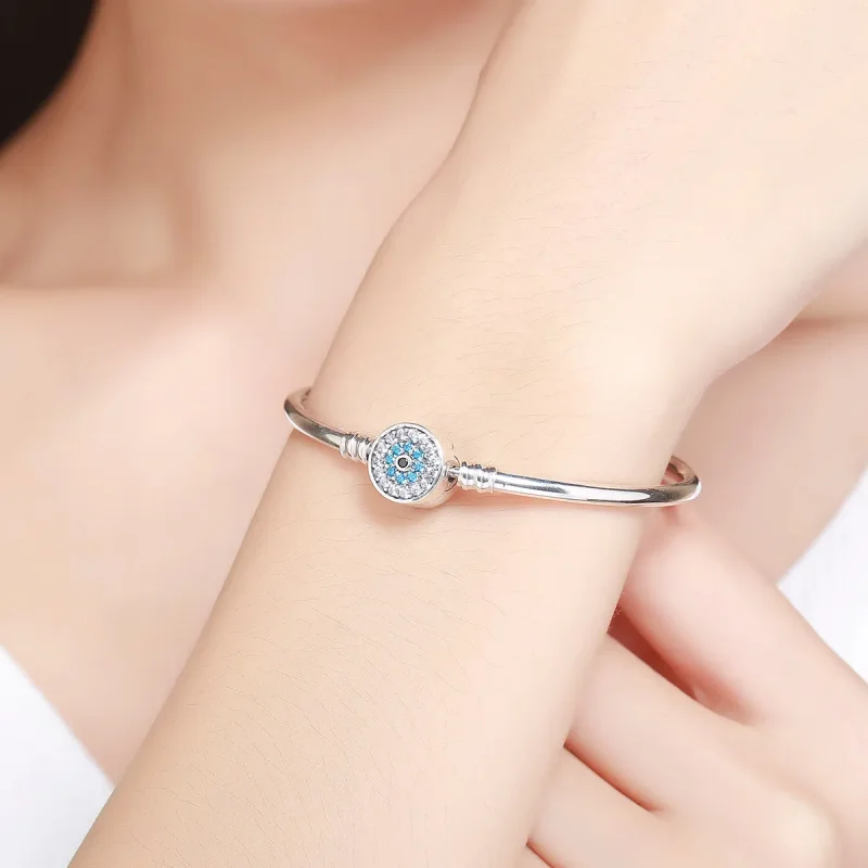 (zdjęcie do) Bransoletka Bangle Typu Pandora Oko strażnika - SCB012 - Wyświetl 2