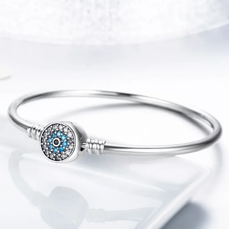 (zdjęcie do) Bransoletka Bangle Typu Pandora Oko strażnika - SCB012 - Wyświetl 3
