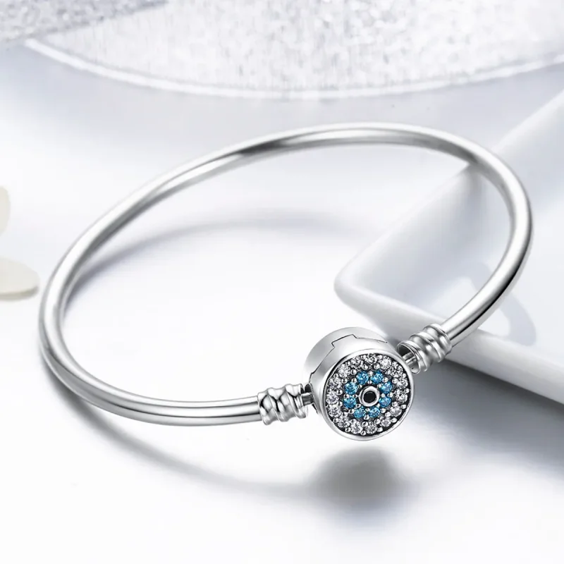 (zdjęcie do) Bransoletka Bangle Typu Pandora Oko strażnika - SCB012 - Wyświetl 4