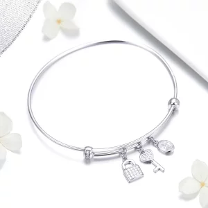 Bransoletka Bangle Typu Pandora Piękna obietnica - SCB119