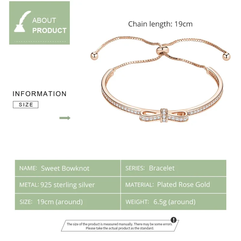 (zdjęcie do) Bransoletka Bangle Typu Pandora Słodka kokardka - SCB108-C - Wyświetl 5