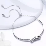 Bransoletka Bangle Typu Pandora słodki łuk - SCB108