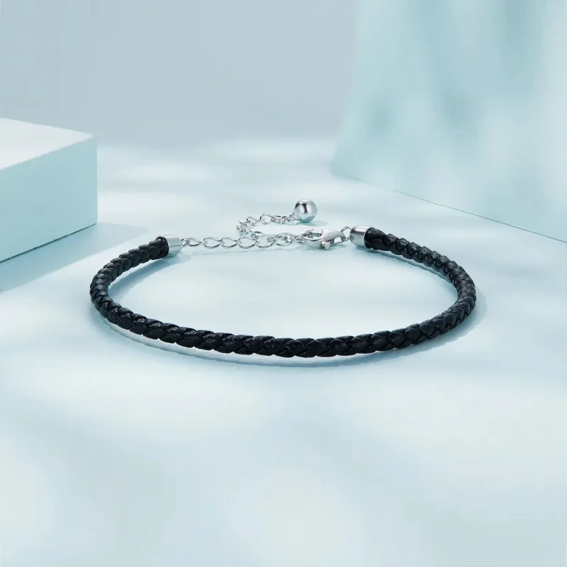 (zdjęcie do) Bransoletka skórzana Typu Pandora Prosty - SCB243-BK - Wyświetl 2