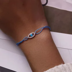 Bransoletka Typu Pandora diabelskie oko - SCB229